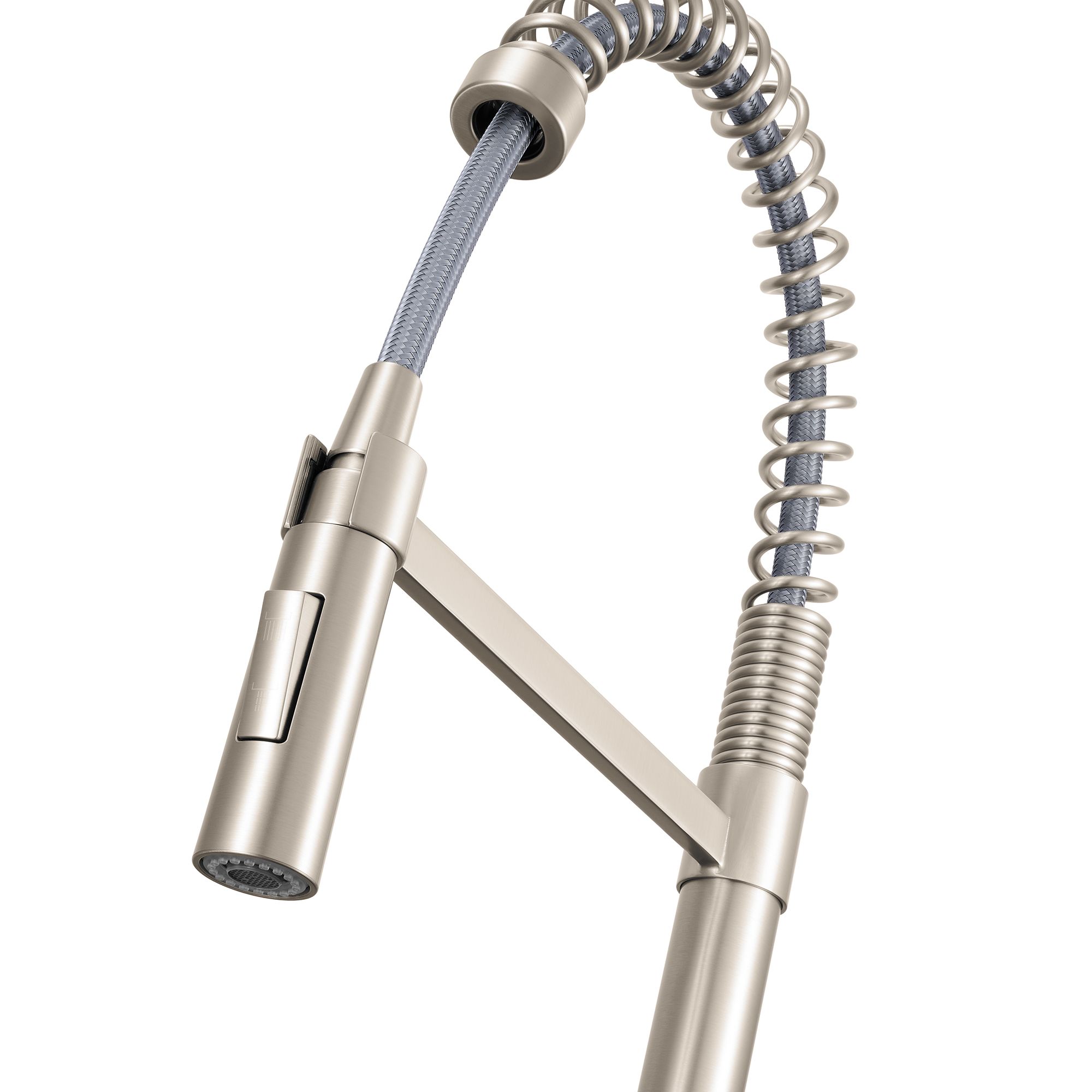 Ruvati Seneca Pull Down Pre-Rinse Kitchen Faucet, Stainless Steel, Single Lever, RVF1243BN Product Image