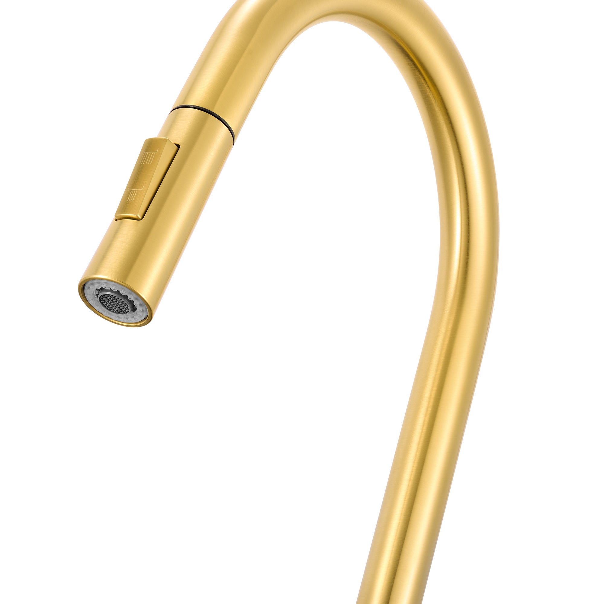 Ruvati Isola Pull Out Kitchen Faucet, Brushed Gold, Single Handle, RVF1248SG Product Image
