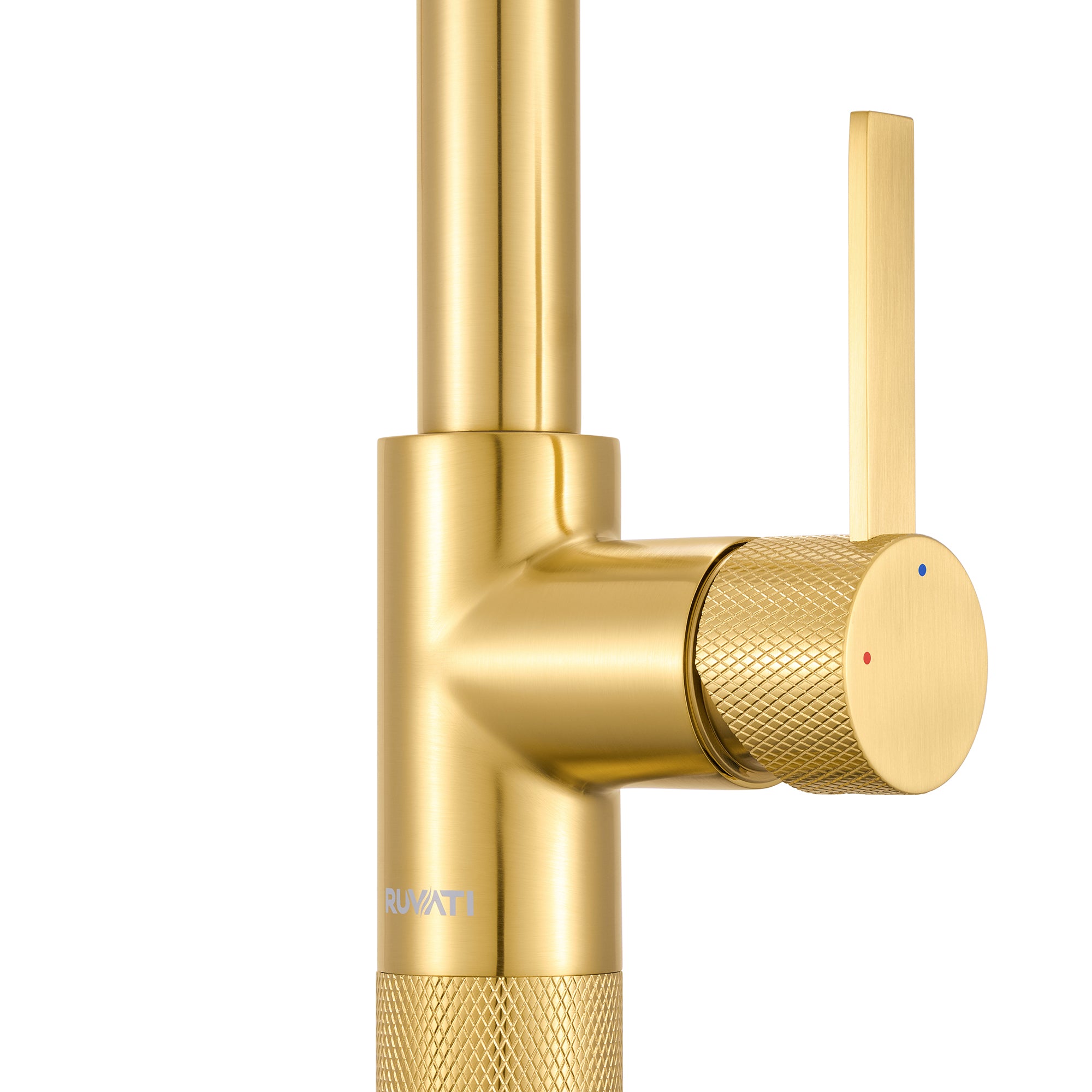 Ruvati Isola Pull Out Kitchen Faucet, Brushed Gold, Single Handle, RVF1248SG Product Image