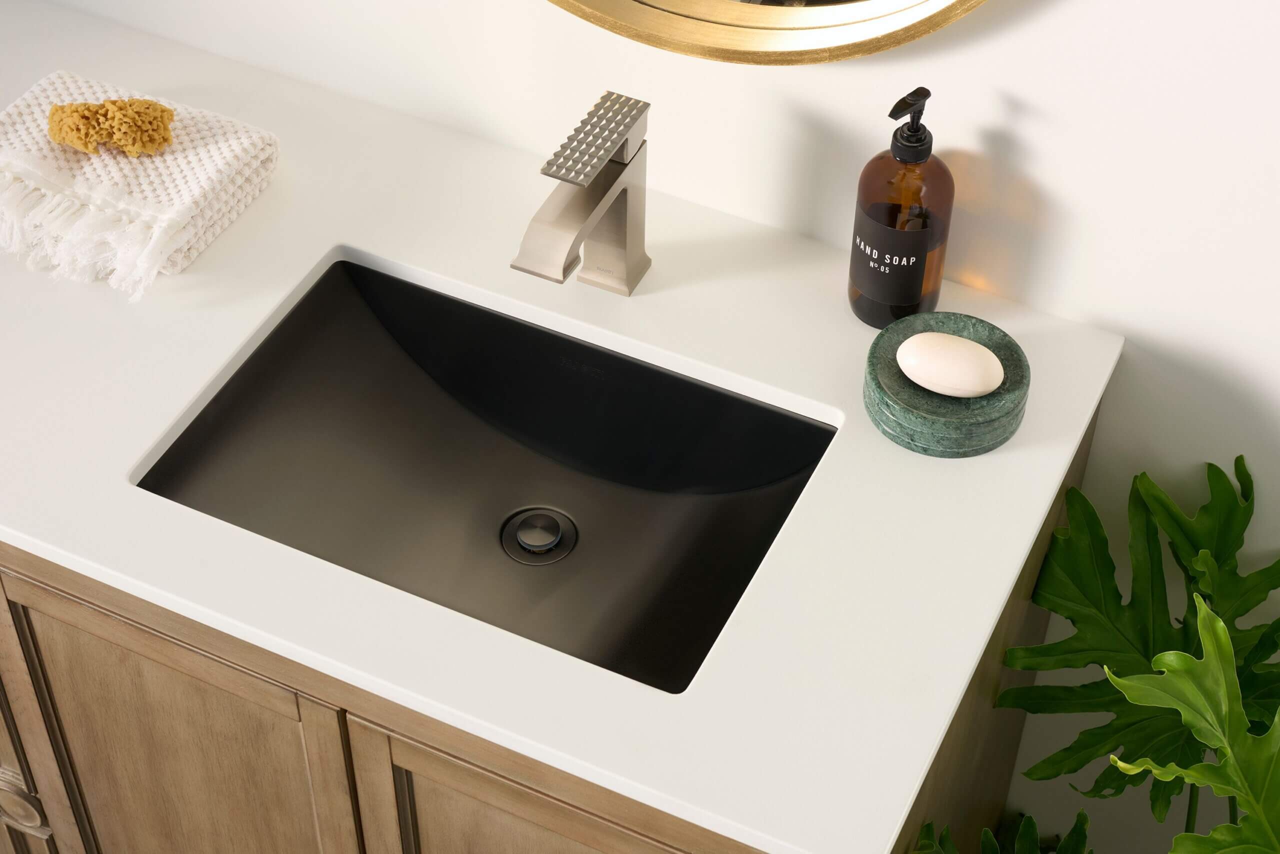 Ruvati Decora Bathroom Faucet, Brushed Nickel, Single Lever, RVF5132BN Product Image