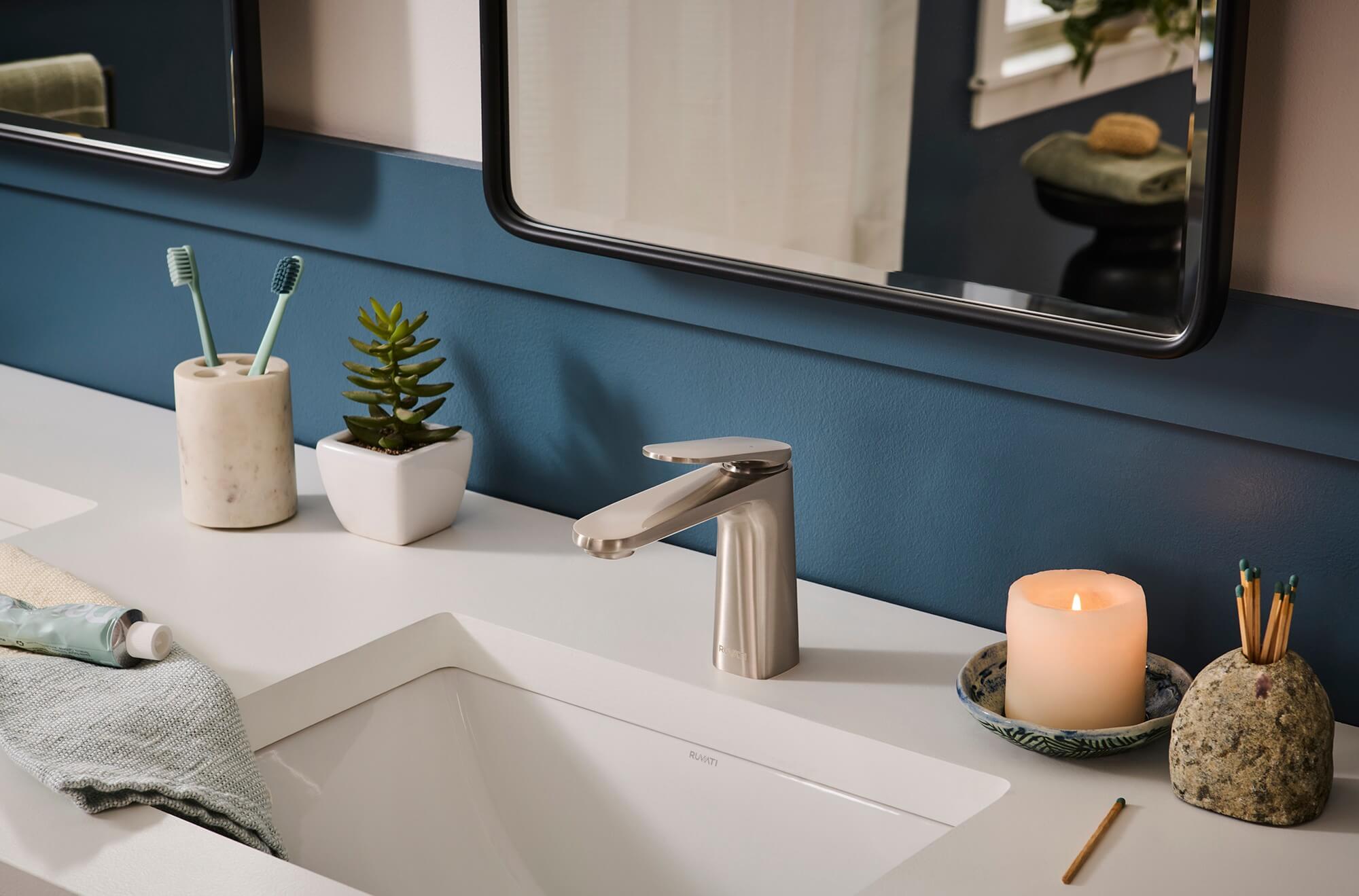Ruvati Este Bathroom Faucet, Brushed Nickel, Single Lever, RVF5135BN Product Image