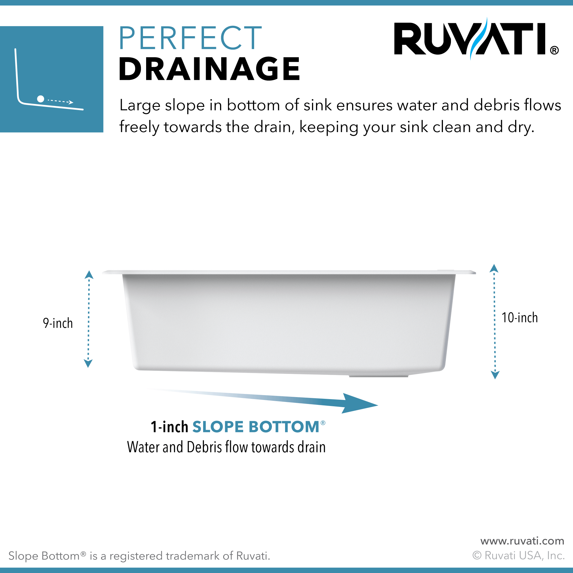 Alternative View of Ruvati epiGranite 33" Drop-in Topmount Granite Composite Kitchen Sink, Caribbean Sand, RVG1033CS