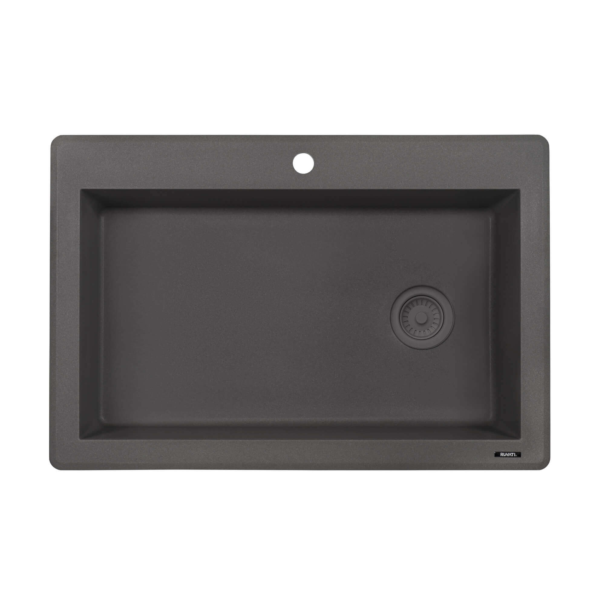 Ruvati epiGranite 33" Drop In Granite Composite Workstation Kitchen Sink, Urban Gray, RVG1033UG Product Image