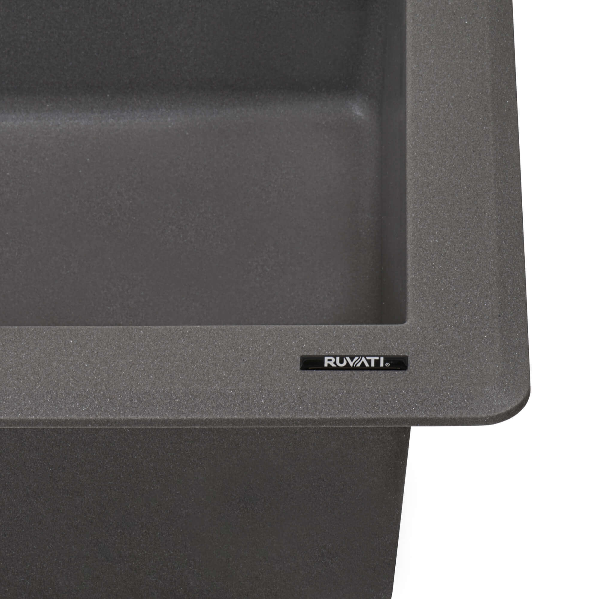 Ruvati epiGranite 33" Drop In Granite Composite Workstation Kitchen Sink, Urban Gray, RVG1033UG Product Image