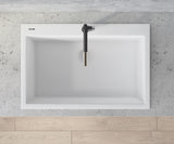 Alternative View of Ruvati epiGranite 33" Drop-in Topmount Granite Composite Kitchen Sink, Arctic White, RVG1080WH