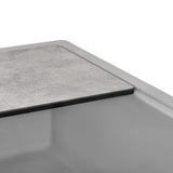 Alternative View of Ruvati epiStage 33" Drop-in Topmount Granite Composite Workstation Kitchen Sink, Silver Gray, RVG1302GR