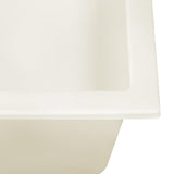 Ruvati 33-inch epiRock Workstation Warm White Double Bowl Topmount Kitchen Sink, Composite, RVG1327WB