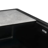 Alternative View of Ruvati epiCast 33" Granite Composite Workstation Apron-front Farmhouse Sink, Midnight Black, RVG1533BK