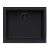 Alternative View of Ruvati epiGranite 21 x 17 inch Granite Composite Undermount Single Bowl Wet Bar Prep Sink, Midnight Black, RVG2022BK