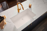 Alternative View of Ruvati 27" Undermount Granite Composite Kitchen Sink, Arctic White, RVG2027WH