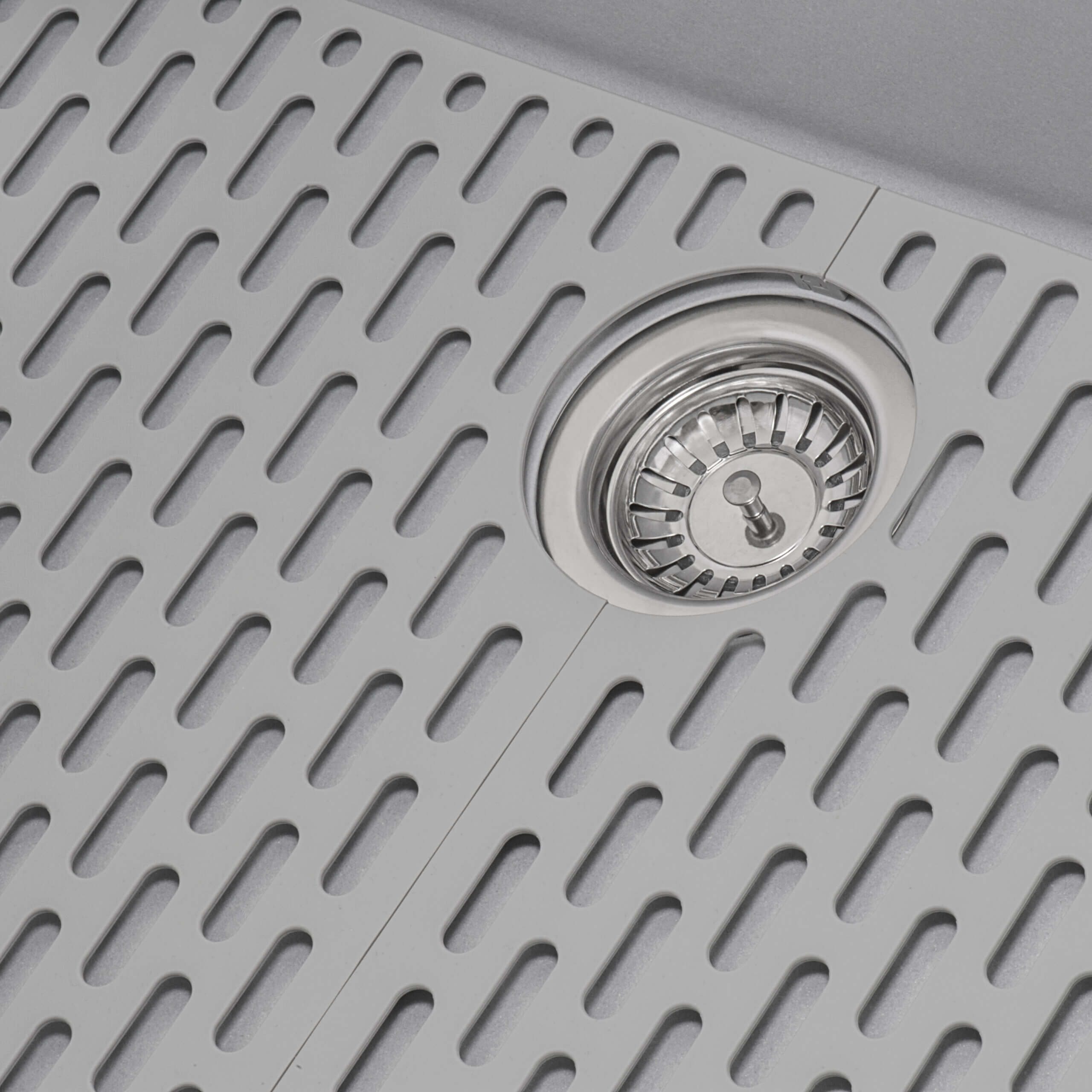 Alternative View of Ruvati epiGranite 30" Undermount Granite Composite Kitchen Sink, Silver Gray, RVG2030GR