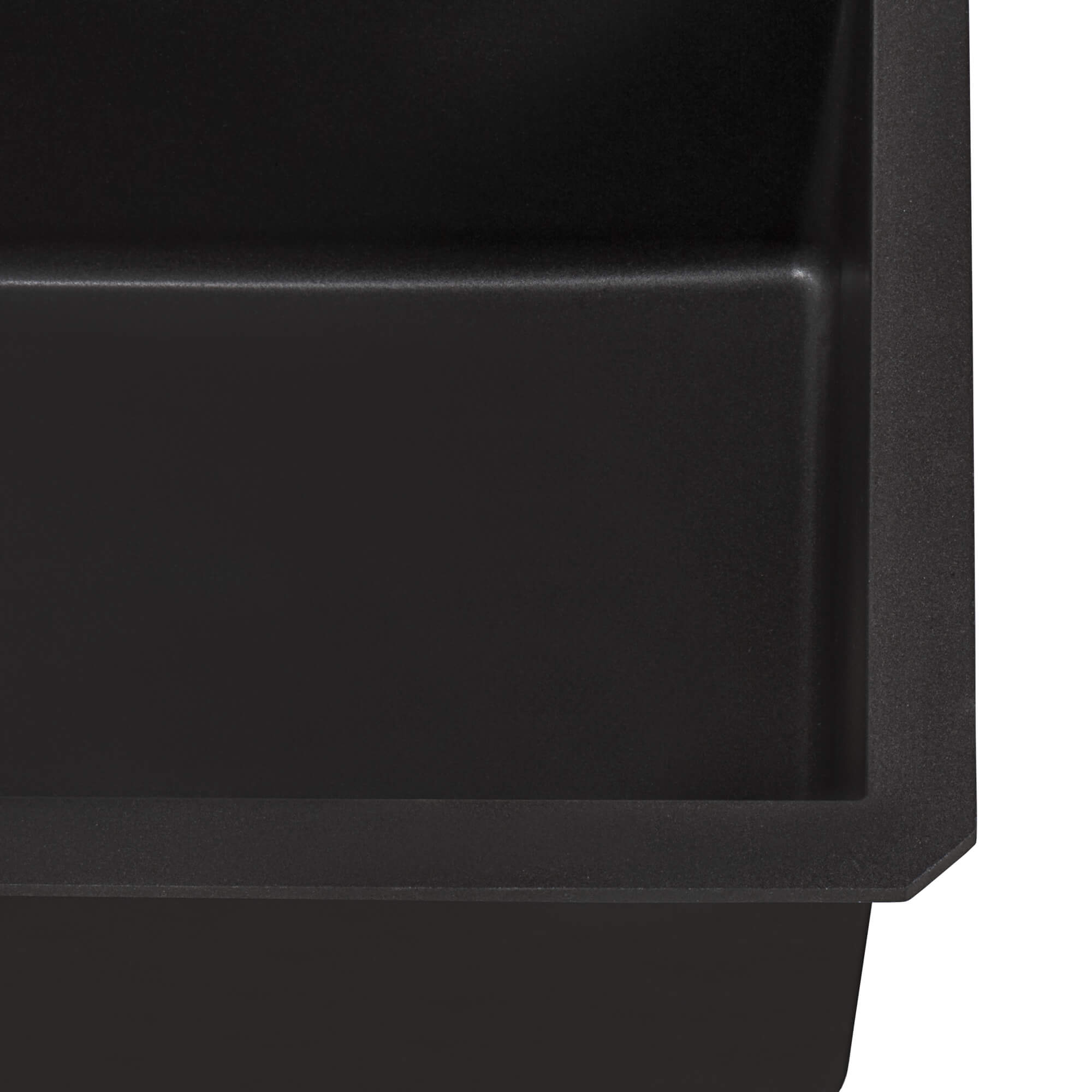 Alternative View of Ruvati epiGranite 32" Undermount Granite Composite Kitchen Sink, Midnight Black, RVG2033BK