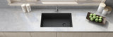 Alternative View of Ruvati epiGranite 32" Undermount Granite Composite Kitchen Sink, Midnight Black, RVG2033BK