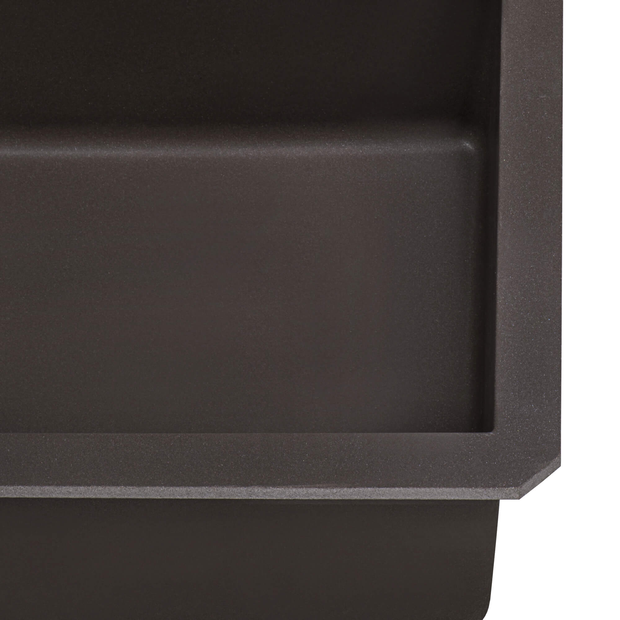 Alternative View of Ruvati epiGranite 32" Undermount Granite Composite Kitchen Sink, Espresso / Coffee Brown, RVG2033ES