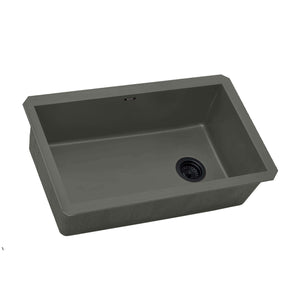 Alternate Image for Ruvati 32 x 19 inch epiGranite Undermount Granite Composite Single Bowl Kitchen Sink, Juniper Green, RVG2033RN