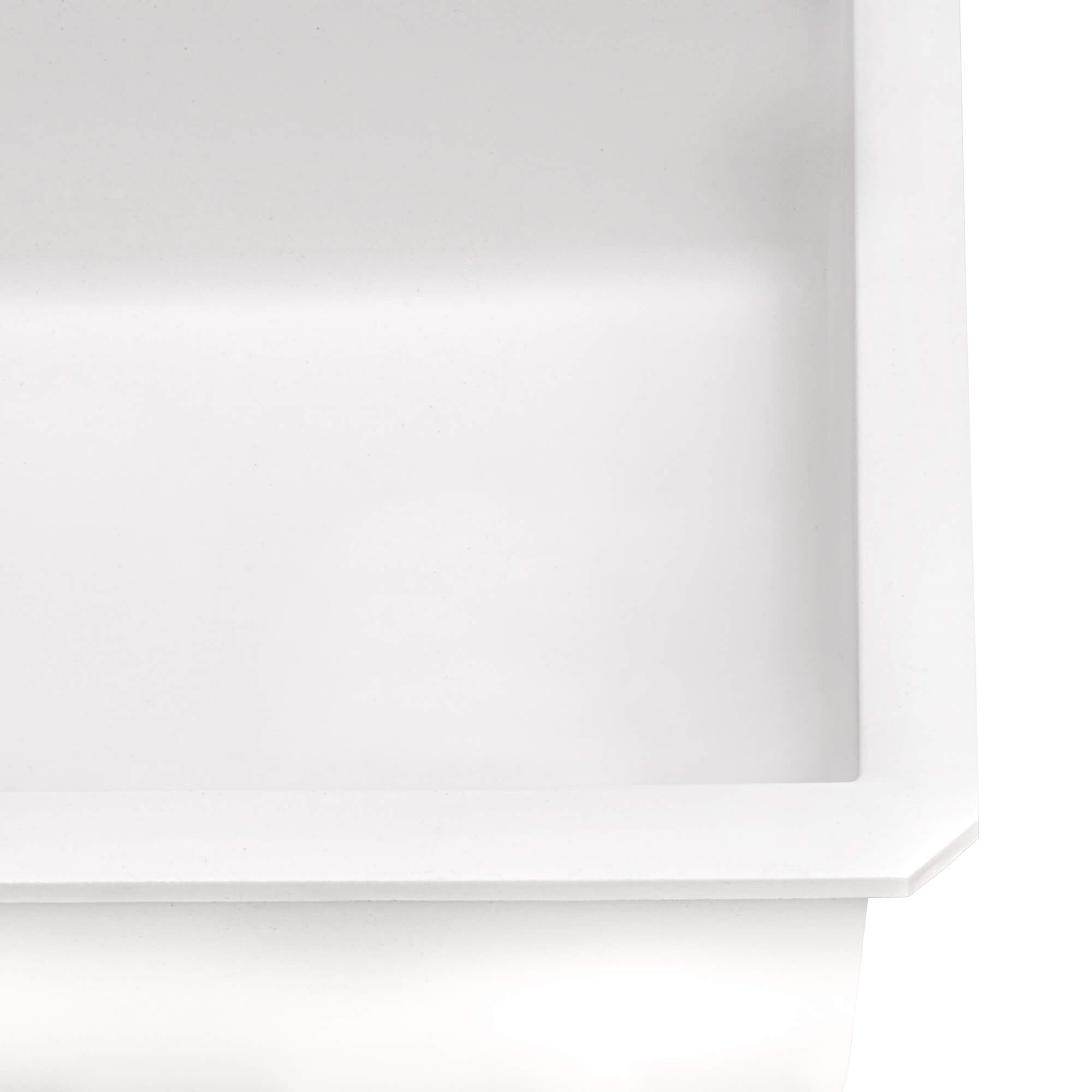 Alternative View of Ruvati epiGranite 32" Undermount Granite Composite Kitchen Sink, Arctic White, RVG2033WH