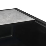 Alternative View of Ruvati epiStage 33" Undermount Granite Composite Workstation Kitchen Sink, Midnight Black, RVG2302BK