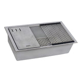 Alternative View of Ruvati epiStage 33" Undermount Granite Composite Workstation Kitchen Sink, Silver Gray, RVG2302GR