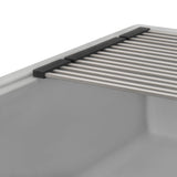 Alternative View of Ruvati epiStage 33" Undermount Granite Composite Workstation Kitchen Sink, Silver Gray, RVG2302GR