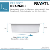 Alternative View of Ruvati epiStage 33" Undermount Granite Composite Workstation Kitchen Sink, Silver Gray, RVG2302GR