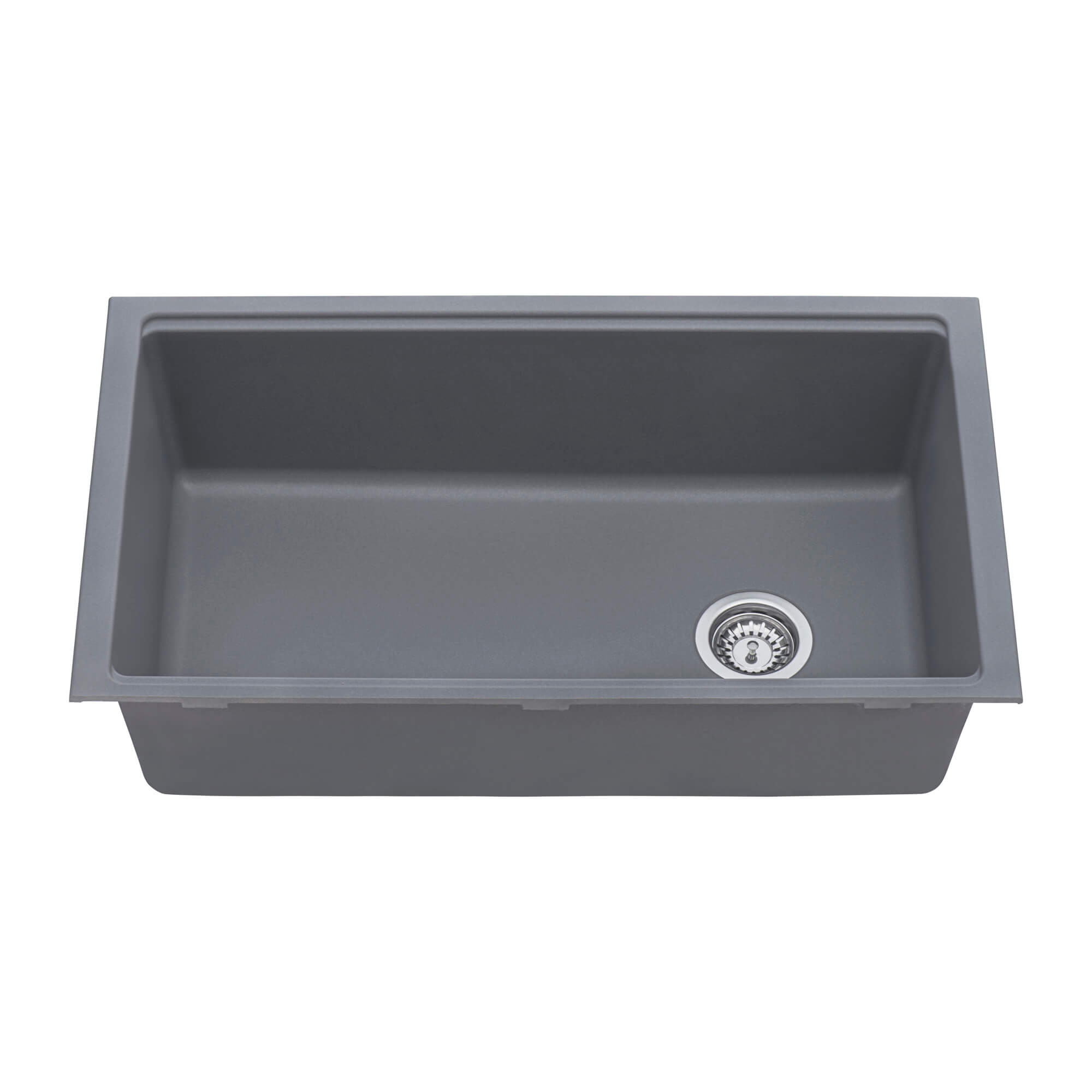 Alternative View of Ruvati epiStage 33" Undermount Granite Composite Workstation Kitchen Sink, Urban Gray, RVG2302UG