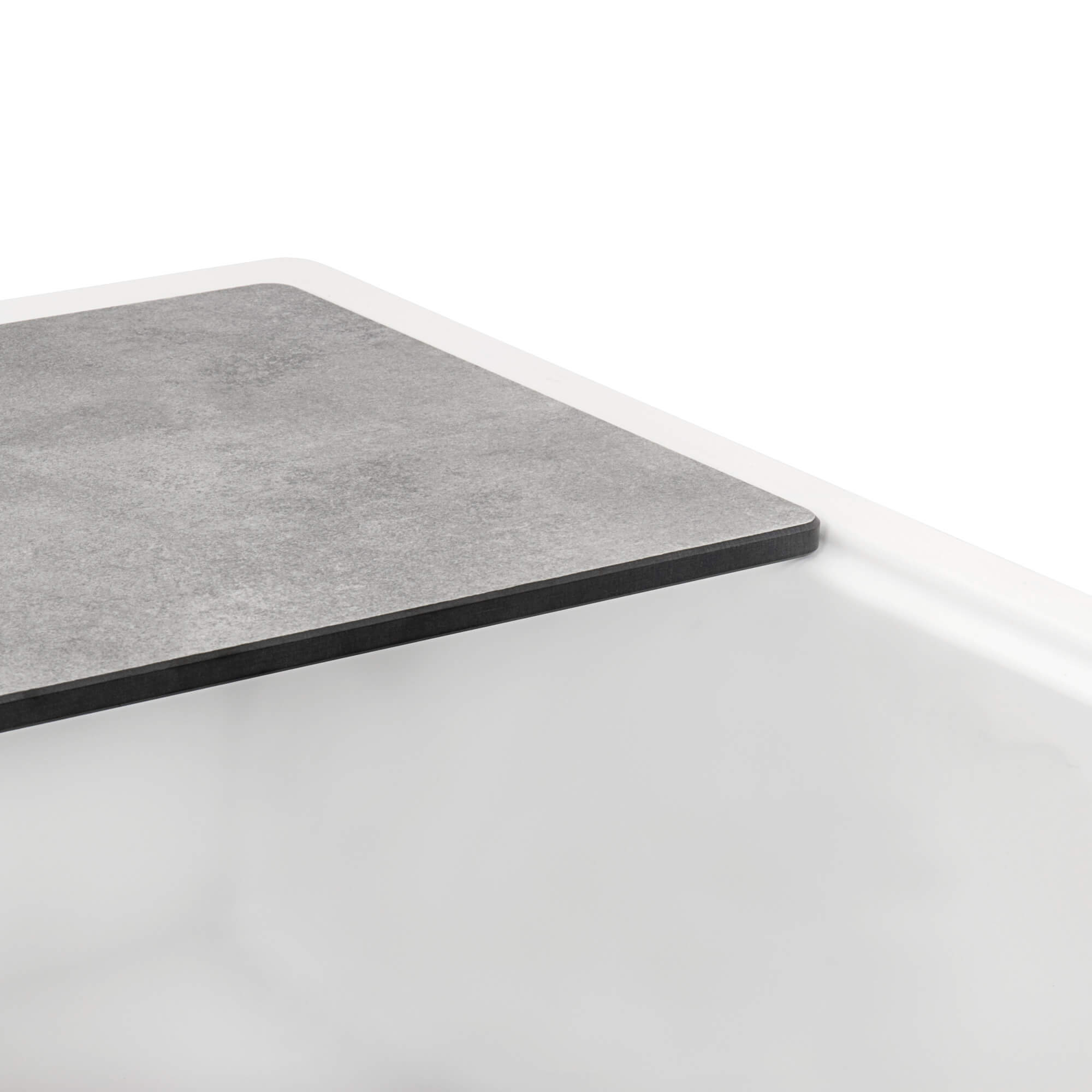 Alternative View of Ruvati epiStage 33" Undermount Granite Composite Workstation Kitchen Sink, Arctic White, RVG2302WH