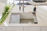 Alternative View of Ruvati epiStage 33" Undermount Granite Composite Workstation Kitchen Sink, Arctic White, RVG2302WH