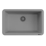 Ruvati epiStage 30-inch Granite Composite Workstation Urban Gray Dual Mount Kitchen Sink, RVG2310UG