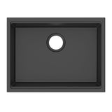 Alternative View of Ruvati 25-inch epiRock Workstation Charcoal Black Undermount Laundry Sink, Composite, RVG2321CK