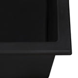 Alternative View of Ruvati epiGranite 21 x 17 inch Granite Composite Undermount Single Bowl Wet Bar Prep Sink, Midnight Black, RVG2022BK