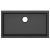 Alternative View of Ruvati 33-inch epiRock Workstation Charcoal Black Undermount Kitchen Sink, Composite, RVG2325CK