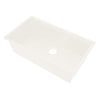 Ruvati 33-inch epiRock Workstation Warm White Undermount Kitchen Sink, Composite, RVG2325WB