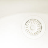 Ruvati 33-inch epiRock Workstation Warm White Double Bowl Undermount Kitchen Sink, Composite, RVG2327WB