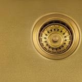 Alternative View of Ruvati Terraza 33" Drop-in Topmount Stainless Steel Kitchen Sink, Brass Tone Matte Gold, 16 Gauge, RVH5005GG