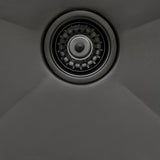 Alternative View of Ruvati Terraza 25" Drop-in Topmount Stainless Steel Kitchen Sink, Gunmetal Matte Black, 16 Gauge, RVH5007BL