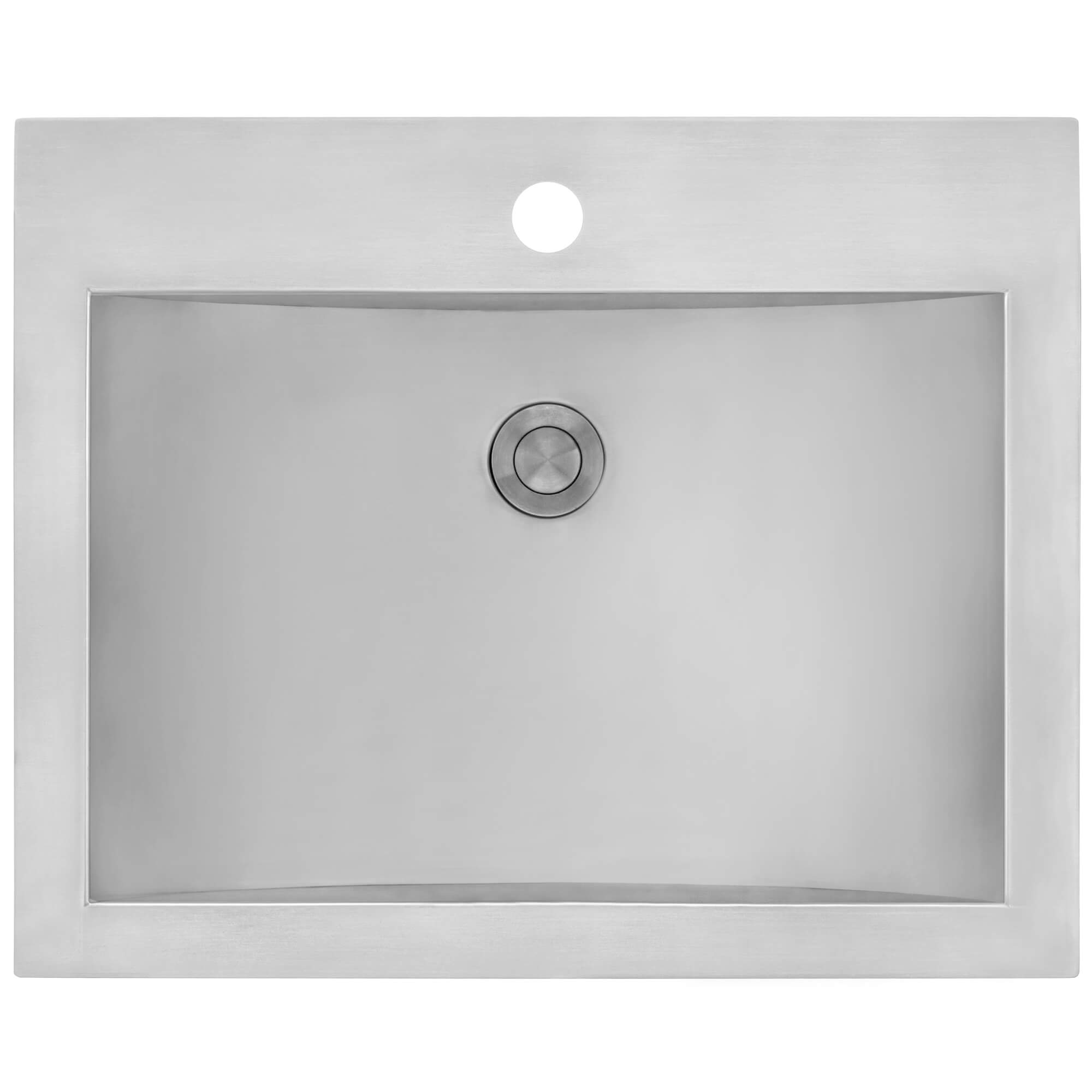 Alternative View of Ruvati Ariaso 21" Rectangle Drop In Stainless Steel Bathroom Sink, 16 Gauge, RVH5110ST
