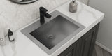 Alternative View of Ruvati Ariaso 21" Rectangle Drop In Stainless Steel Bathroom Sink, 16 Gauge, RVH5110ST