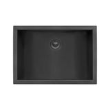 Ruvati Ariaso 16 x 13 inch Gunmetal Black Undermount Bathroom Sink Stainless Steel, 16, RVH6106BL