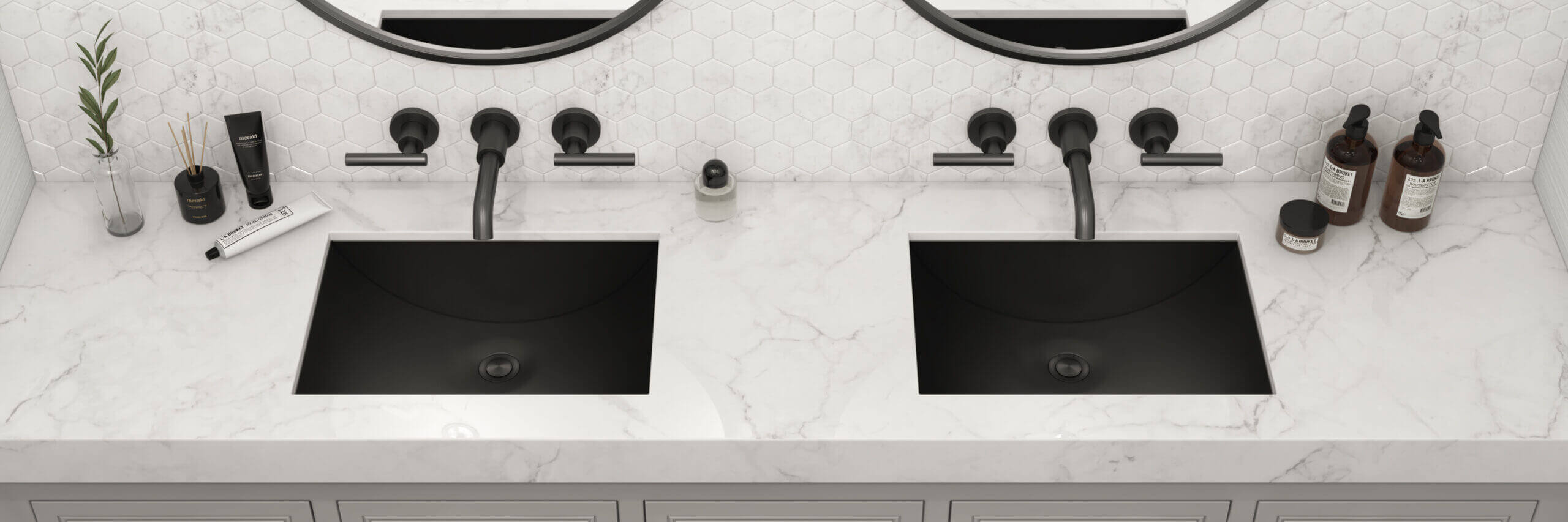 Alternative View of Ruvati Ariaso 16 x 13 inch Gunmetal Black Undermount Bathroom Sink Stainless Steel, 16, RVH6106BL