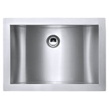Ruvati Ariaso 16 x 13 inch Brushed Stainless Steel Rectangular Bathroom Sink Undermount, 16, RVH6106ST