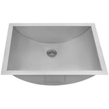 Alternative View of Ruvati Ariaso 18" Rectangle Undermount Stainless Steel Bathroom Sink, 16 Gauge, RVH6107