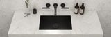 Alternative View of Ruvati Ariaso 20" Rectangle Undermount Stainless Steel Bathroom Sink, Gunmetal Matte Black, 16 Gauge, RVH6110BL