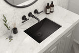 Alternative View of Ruvati Ariaso 20" Rectangle Undermount Stainless Steel Bathroom Sink, Gunmetal Matte Black, 16 Gauge, RVH6110BL
