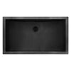 Ruvati Ariaso 30 x 14 inch Gunmetal Black Stainless Steel Rectangular Bathroom Sink Undermount, 16, RVH6120BL