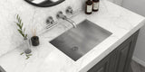 Ruvati Ariaso 30 x 14 inch Brushed Stainless Steel Rectangular Bathroom Sink Undermount, 16, RVH6120ST