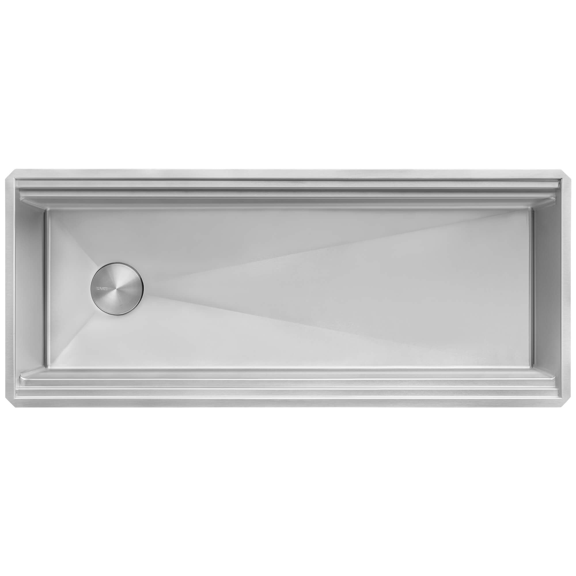 Alternative View of Ruvati Dual-Tier Pro 45-inch Workstation Two-Tiered Double Ledge Kitchen Sink Undermount 16 Gauge Stainless Steel, 16, RVH6333ST