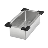 Ruvati Dual-Tier Pro 45-inch Workstation Two-Tiered Double Ledge Kitchen Sink Undermount 16 Gauge Stainless Steel, 16, RVH6333ST