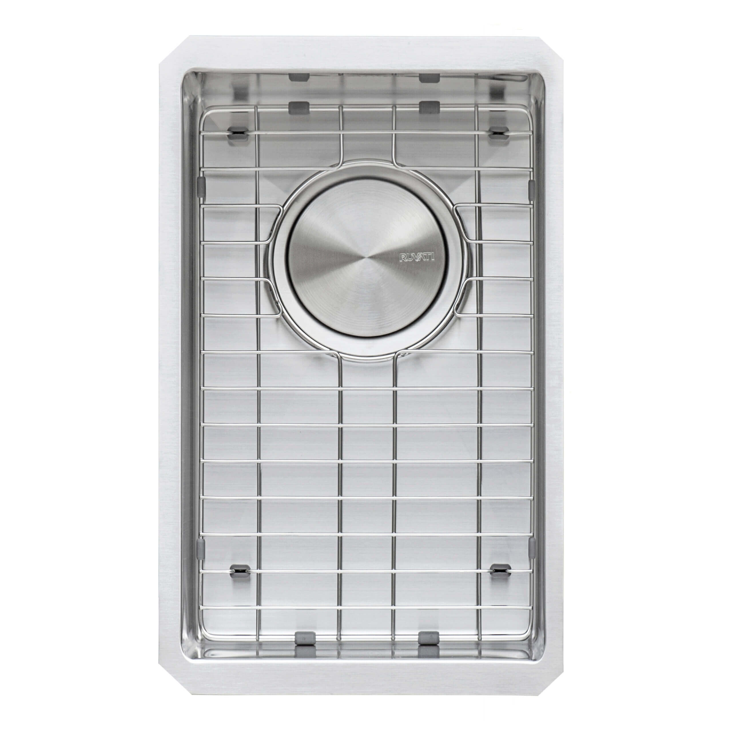 Alternative View of Ruvati Gravena 10" Undermount Rectangle Stainless Steel Bar/Prep Sink, 16 Gauge, Round Corners, RVH7010