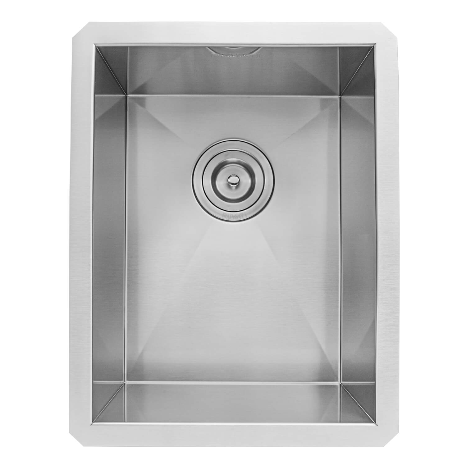 Alternative View of Ruvati Nesta 14" Undermount Rectangle Stainless Steel Bar/Prep Sink, 16 Gauge, Zero Radius, RVH7110