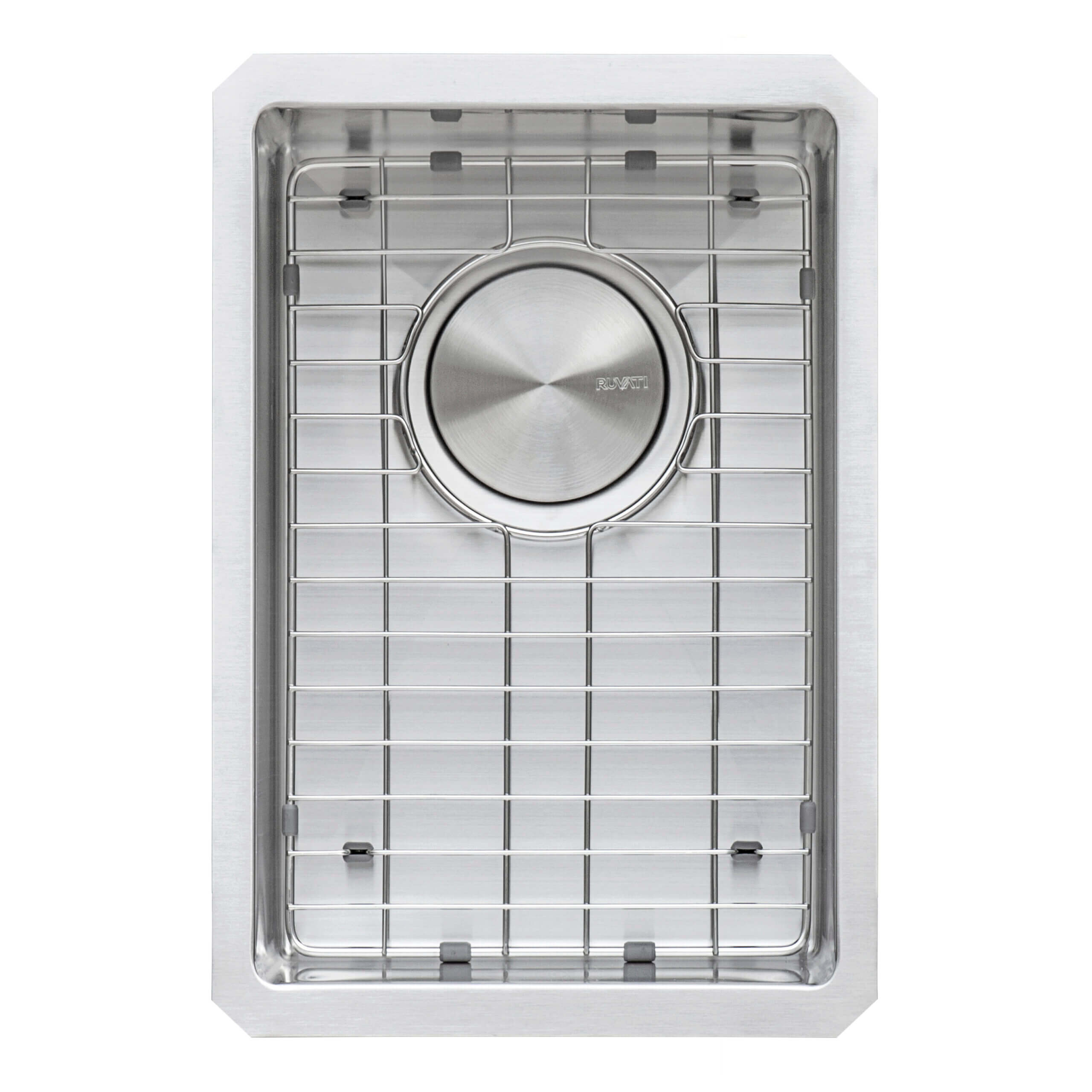 Alternative View of Ruvati Gravena 12" Undermount Rectangle Stainless Steel Bar/Prep Sink, 16 Gauge, Round Corners, RVH7112